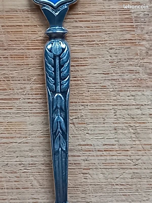 Petite Cuillère De Collection – Blason Corse, Métal Argenté Poinçonné, Avec Son écrin
