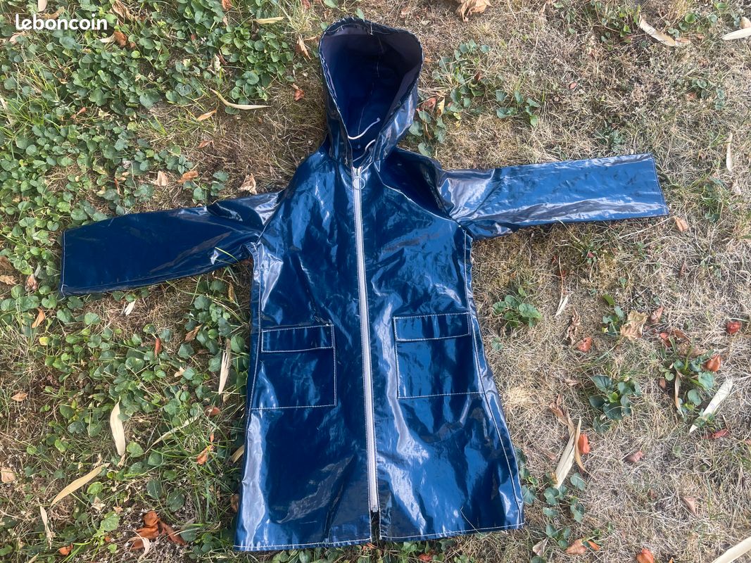 Imperméable / Ciré enfant bleu marine - 8/9 ans (image 1)