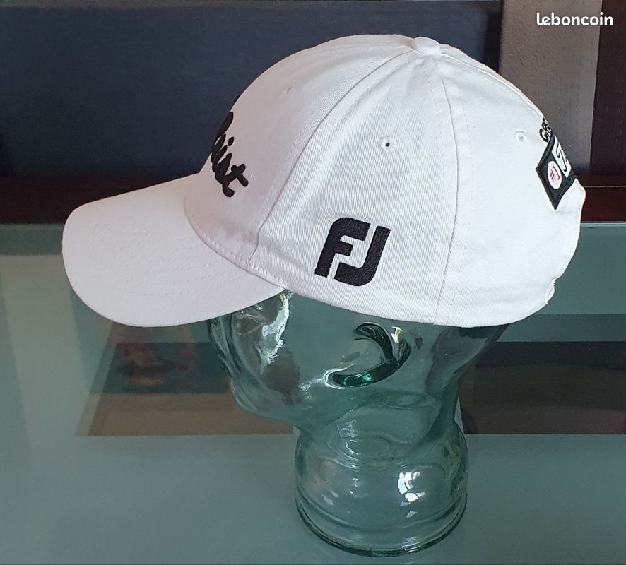Casquette Blanche Titleist / FootJoy #1, Coton, Logo Brodé, Ajustable, Mexico, Vintage, Floqué Greg (image 13)