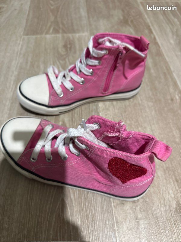 Baskets rose fille (image 3)
