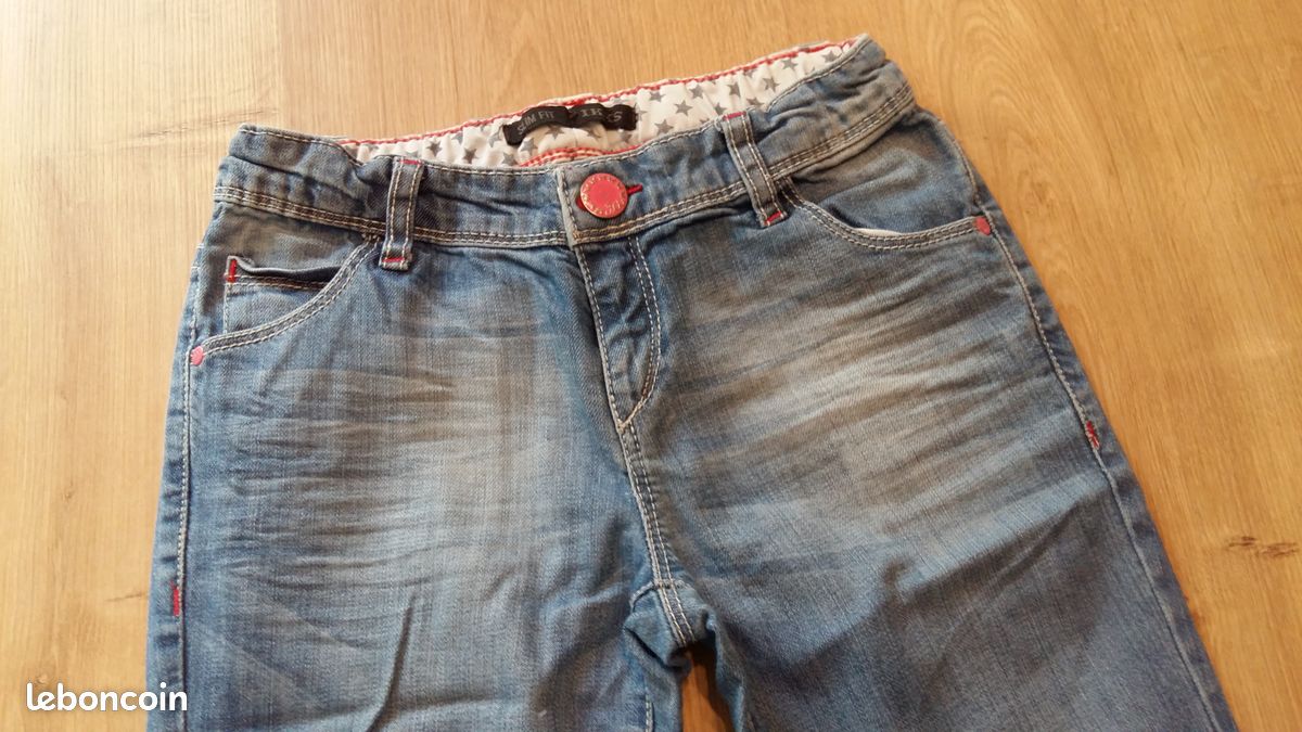 Jeans de marque IKKS fille 10 ans (image 1)