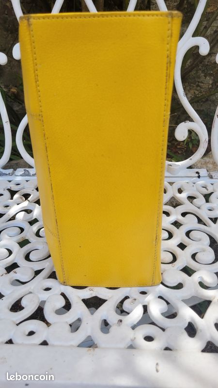 Sac à main en cuir jaune (image 3)