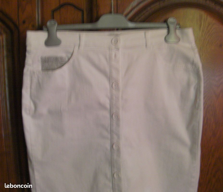 Jupe blanche SAINT-HILAIRE - Taille 44 (image 2)