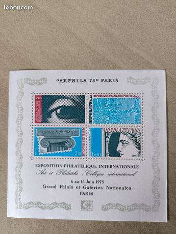 Série 4 enveloppes Arphila'75 Paris Cérès VILLERS COLLECTIONS