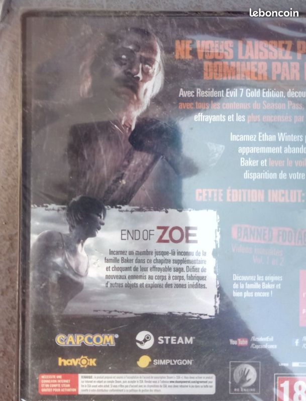 Jeu PC Resident Evil 7 Gold Edition neuf sous blister en Fr (image 10)