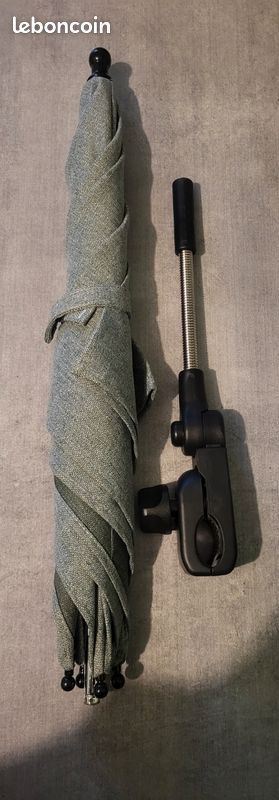 Ombrelle pour pousette marque mutsy couleur gris clair parasol evo - neuf (image 1)