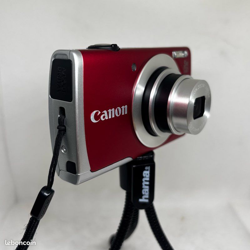 📷 Appareil photo Canon PowerShot A2600 Rouge – Complet avec boîte (image 6)