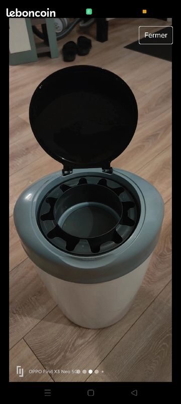 Poubelle à couches Tommee tippee + recharge neuve (image 3)