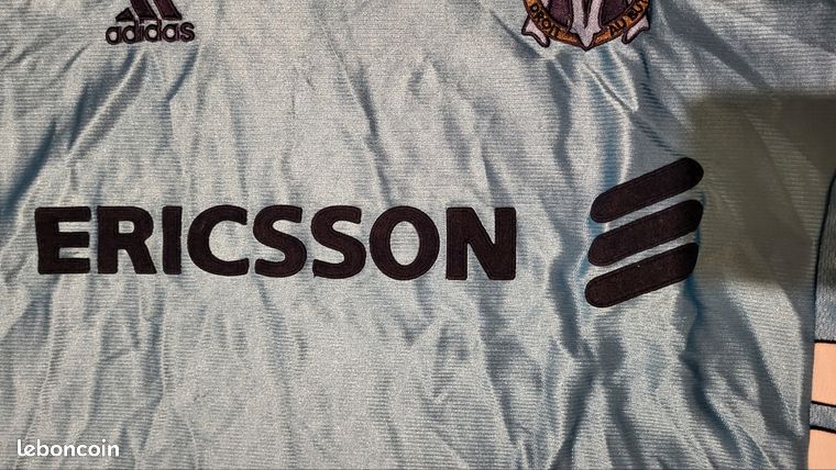 MAILLOT OM MARSEILLE Centenaire Or Taille Xl Shirt Jersey Ancien Vintage EUR 110,00 - FR