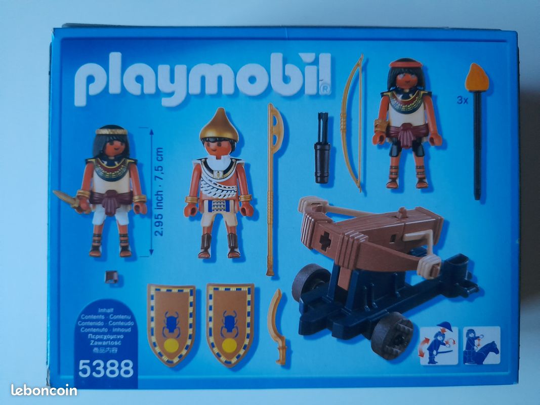 Playmobil 6488 pas cher, 3 soldats égyptiens