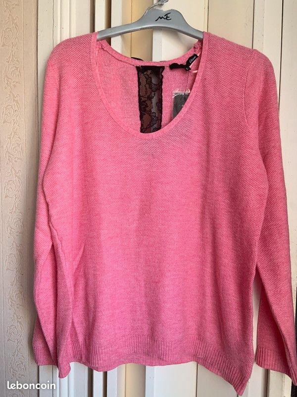Pull rose Etam taille L (image 1)