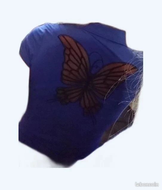 Lot De 2 Camisoles Bleues Avec Imprimé Papillon, Taille M, Marque Shamah, Neuves Sans étiquettes