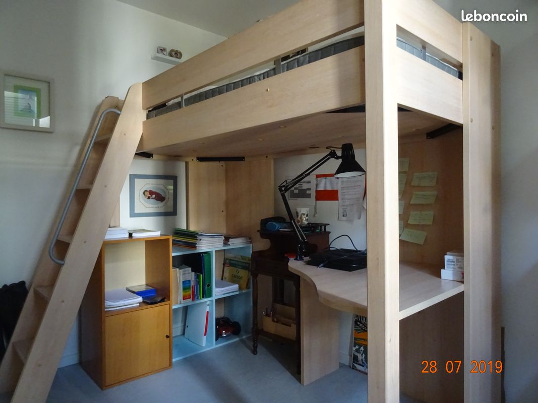 Lit haut Mezzanine Collection City Meubles Gautier (image 1)