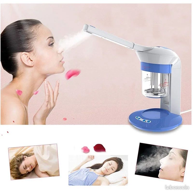 Appareil à Vapeur Visage USB – Soin Spa à Domicile, Compact, 4 Vitesses, 6h Autonomie
