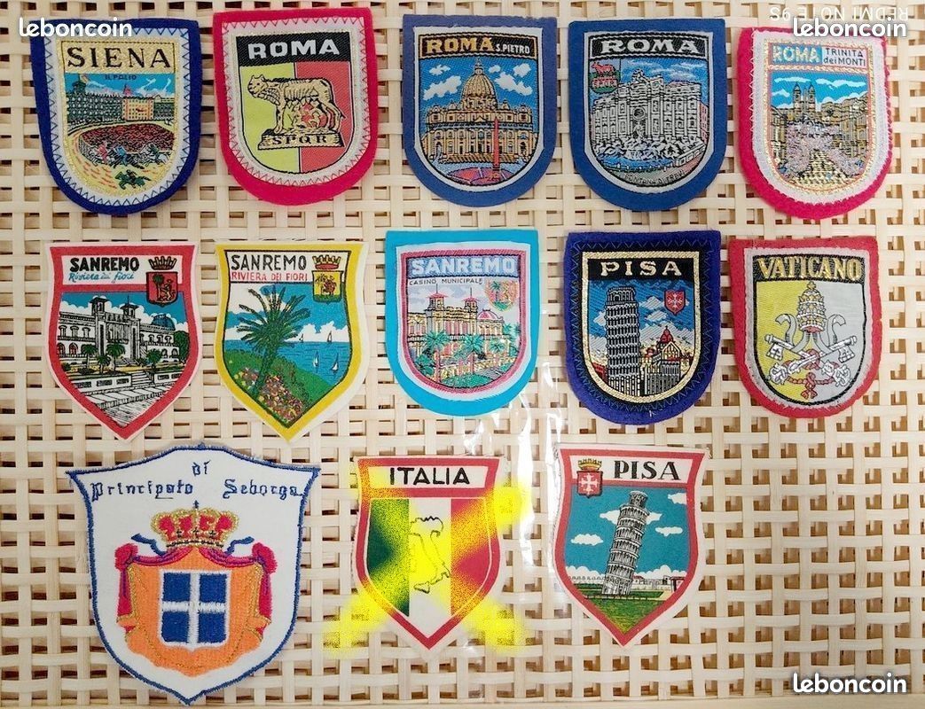 Autocollant Déco Mural ITALIA SAVOIA - Drapeau écusson Souvenir, Neuf, Décalque Adhésif