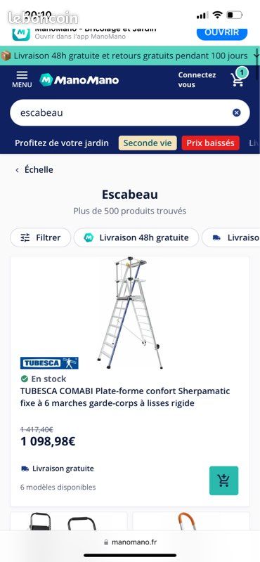 Échelle gazelle marque tubesca 3/7 marque (image 1)