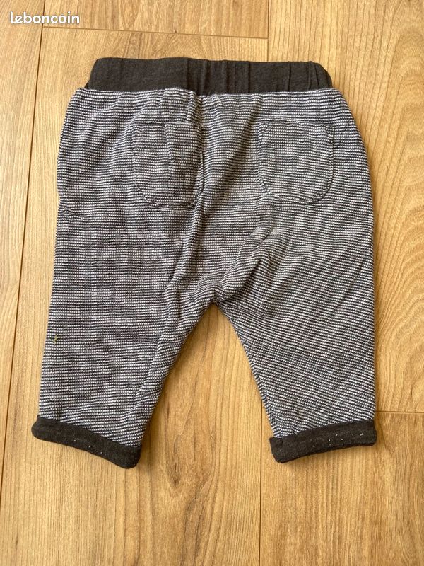 Pantalon gris Kiabi 3 mois (image 3)