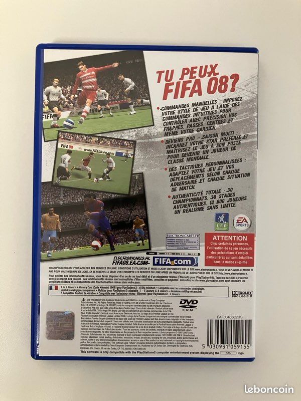 FIFA 08 - PS2 PLAYSTATION 2 - Complet avec notice - PAL FR (image 3)