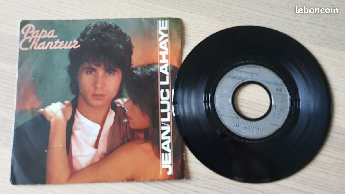 Lot de 3 vinyls 45t/33t - Jean-luc Lahaye - Peur / Papa chanteur (image 2)