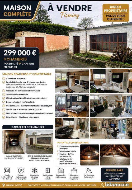 Maison 6 pièces 140 m² · à Firminy · 140 m² · 280 000 €