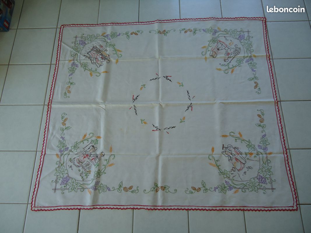 Nappe broderie coton alsaciens alsaciennes (image 2)