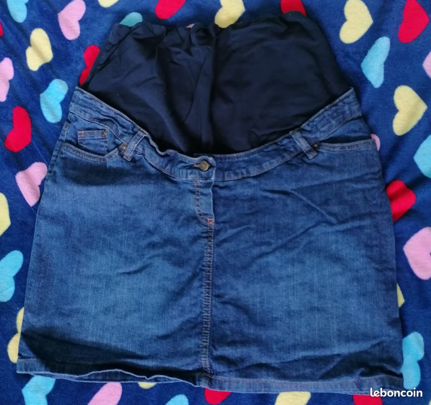 Vêtement Grossesse Jupe Grossesse Jean Jupe Jeans Grossesse Maternite Vêtements