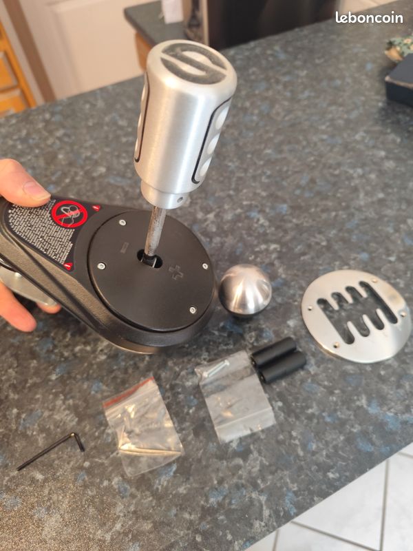 Thrustmaster Th8a Shifter Levier de Vitesse Argent, Noir