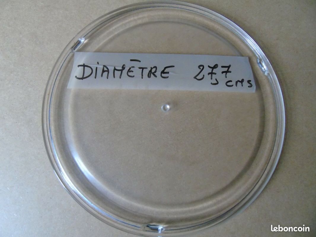 Plateau verre micro-ondes 277 mm de diamètre (image 1)