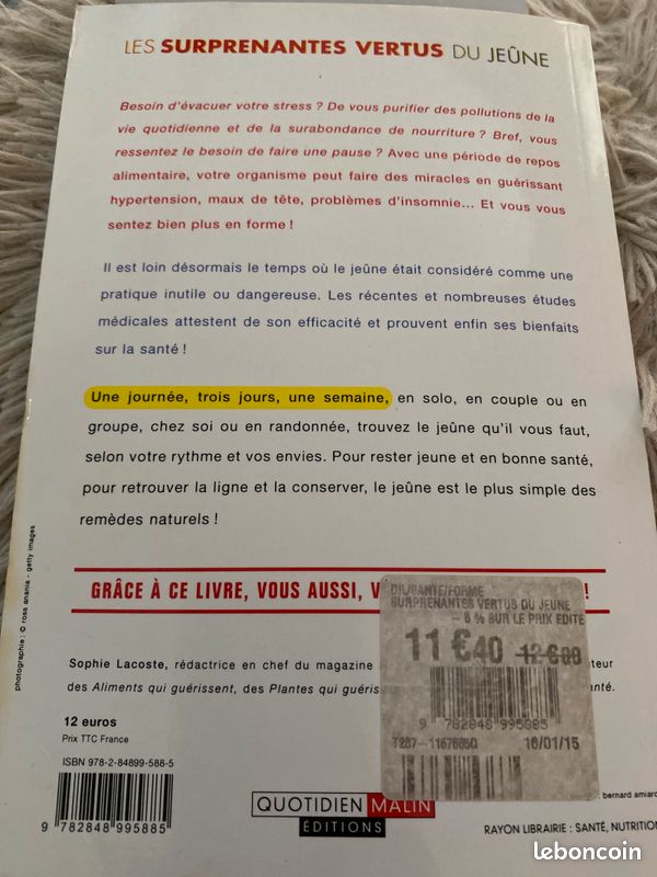 Livre les surprenantes vertus du jeûne (image 2)