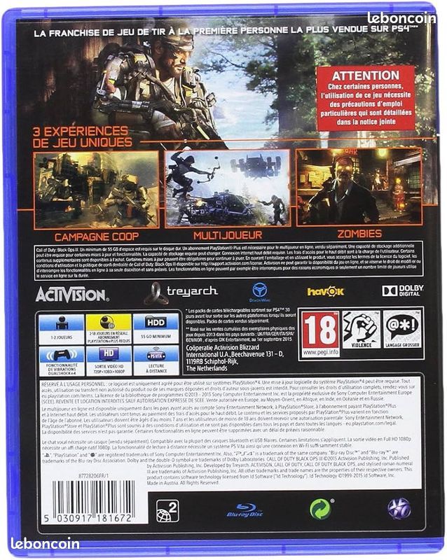 Jeu PS4 Call of Duty Black Ops 3 (image 4)