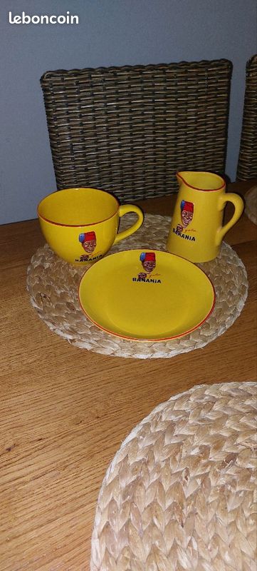 1 bol 1 assiette et pichet Banania (image 1)