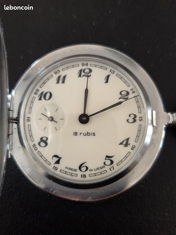 MONTRE GOUSSET AURORE quartz montre de poche vintage pile à remplacer EUR 15,00 - FR