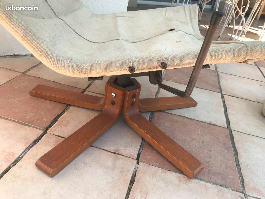 Fauteuil pivotant KEBE vintage (image 2)