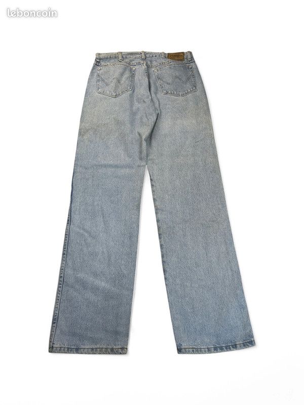 Jeans Wrangler Homme Bleu Clair W34 L34 Très Bon État (Léger