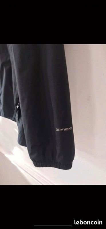 Manteau coupe-vent noir T10 ans THE NORTH FACE (image 2)