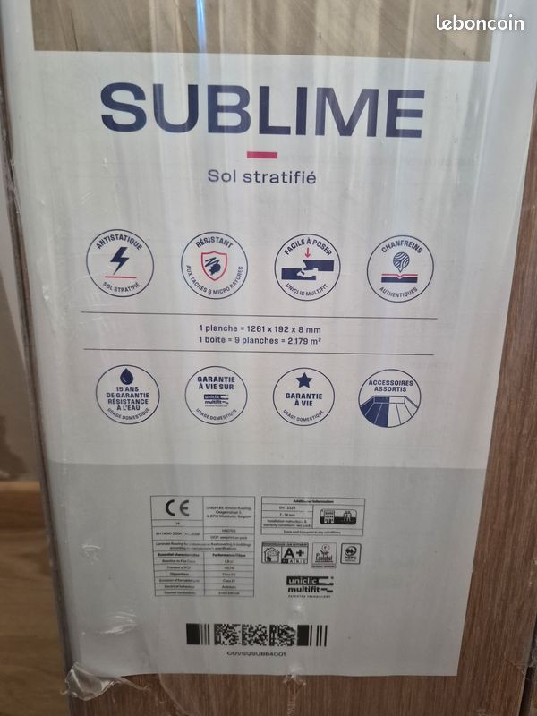 Botte sols stratifié Quick step jasmin encore emballée - env 2m² (image 7)