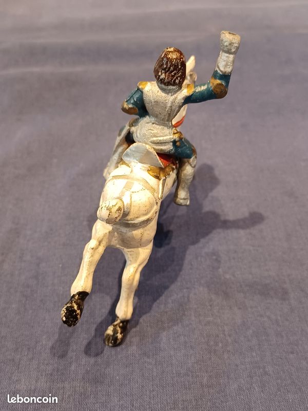 Figurine KROLYN - Chevalier à Cheval - Moyen Âge - Aluminium - Échelle 75mm - Rare