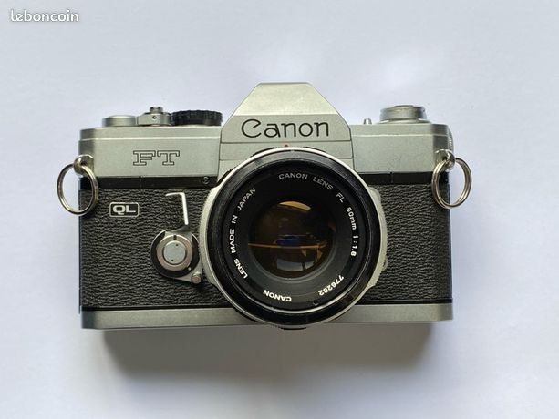 Canon FT QL 50mm F1.8 Appareil Photo Canon FT QL Avec Objectif FL 50mm F/1.8 - Japon - Vintage 1973+ - Occasion Appareil Photo Vintage
