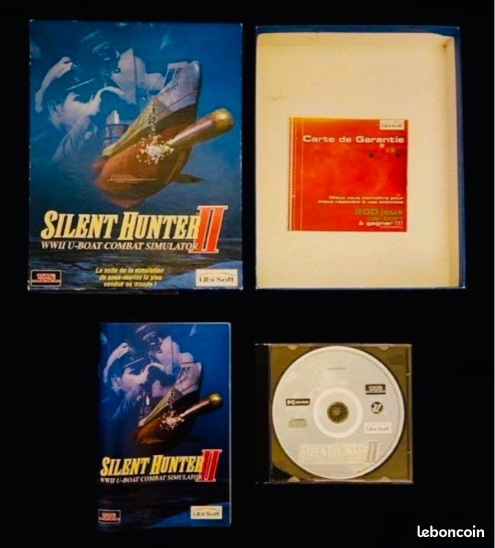 Jeu PC Silent Hunter II - Complet Avec Boîtier Et Manuel - Bon État - Version Française