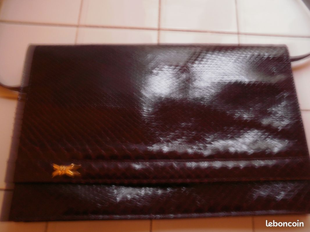 Sac à main bordeaux (image 1)
