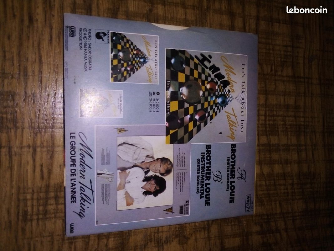 Vinyle 45 T. Modern Talking ; face A: Brother Louie (image 2)