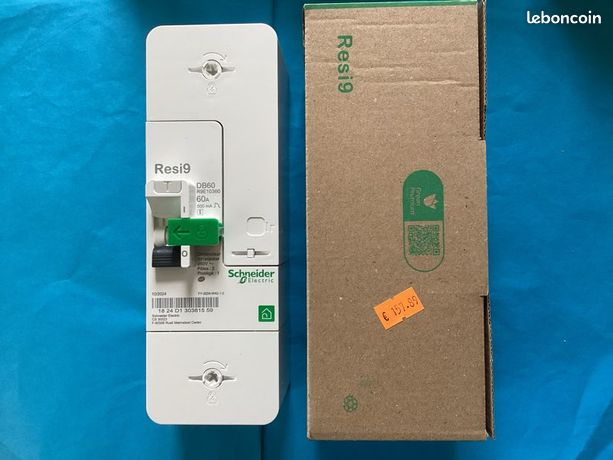 Disjoncteur Différentiel Schneider Resi9 DB60 R9E10360 - 2P 60A - Neuf