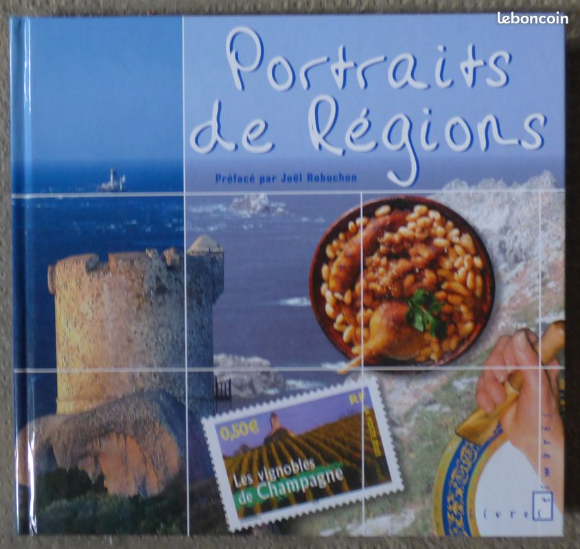 Livre timbres Portrais de Région - Collection