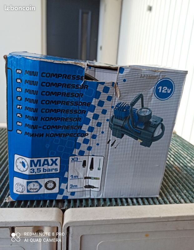Mini compresseur d'air-Mini compresseur d'air portable 12V (image 5)