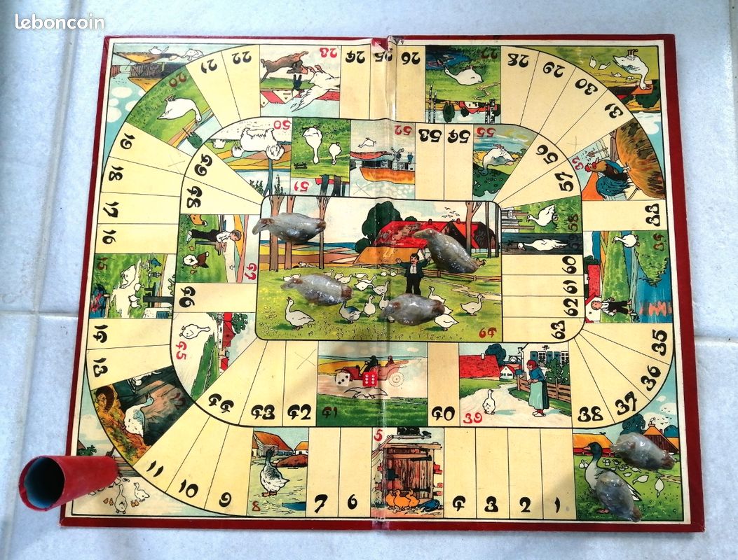 Ancien Plateau Jeu De L'oie Militaire 1880 - AMAND Lithographe (à Restaurer)