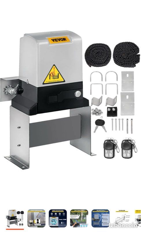 Moteur portail coulissant Vevor 817 kilos - Neuf dans le carton (image 2)