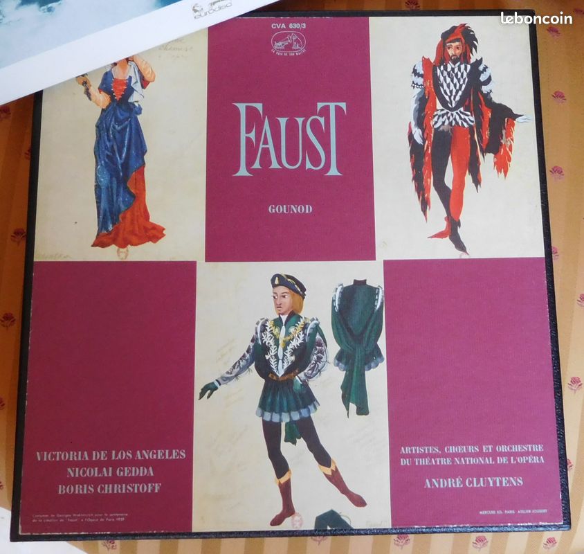 Deux disques 33 tours "faust" (berlioz) (image 1)