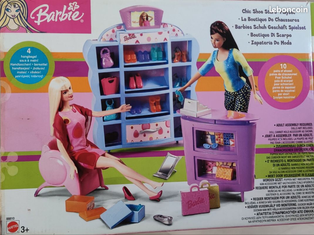 Barbie Chic Shoe Store Playset Cool Shoppin' Barbie Doll Play Set