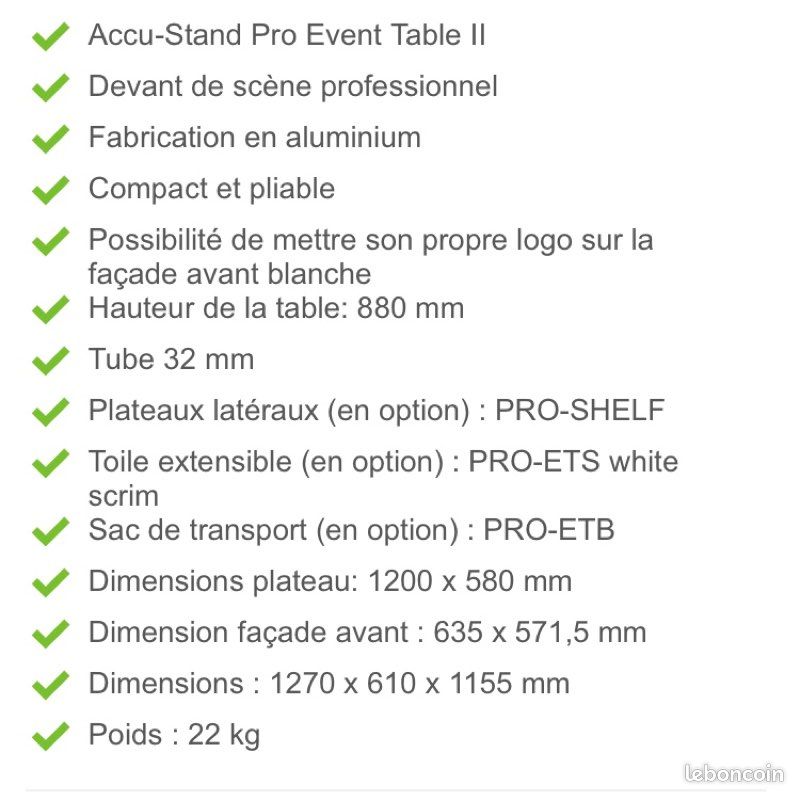 Cabine de façade DJ portable AxcessAbles avec Haiti