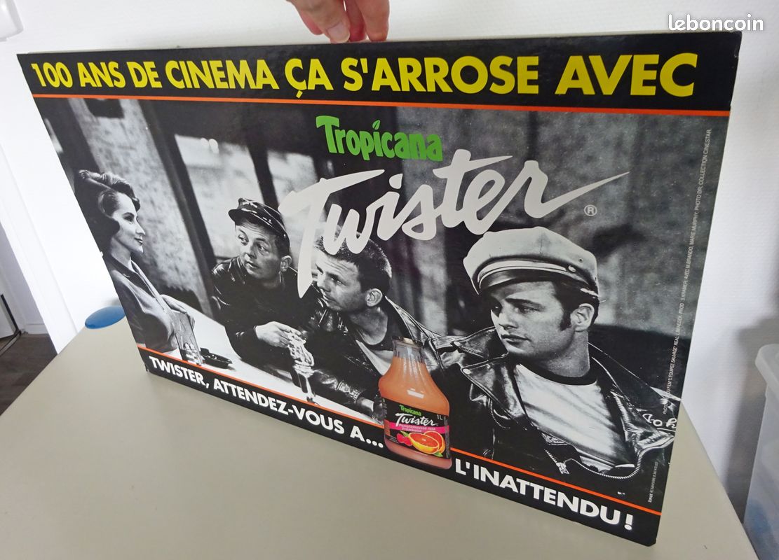 Présentoir cartonnée pub avec Marlon Brando année 1995 (image 2)